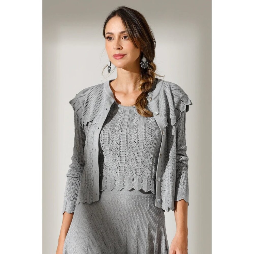 Fofola Manu cardigan in Gray -‎ Size Large
